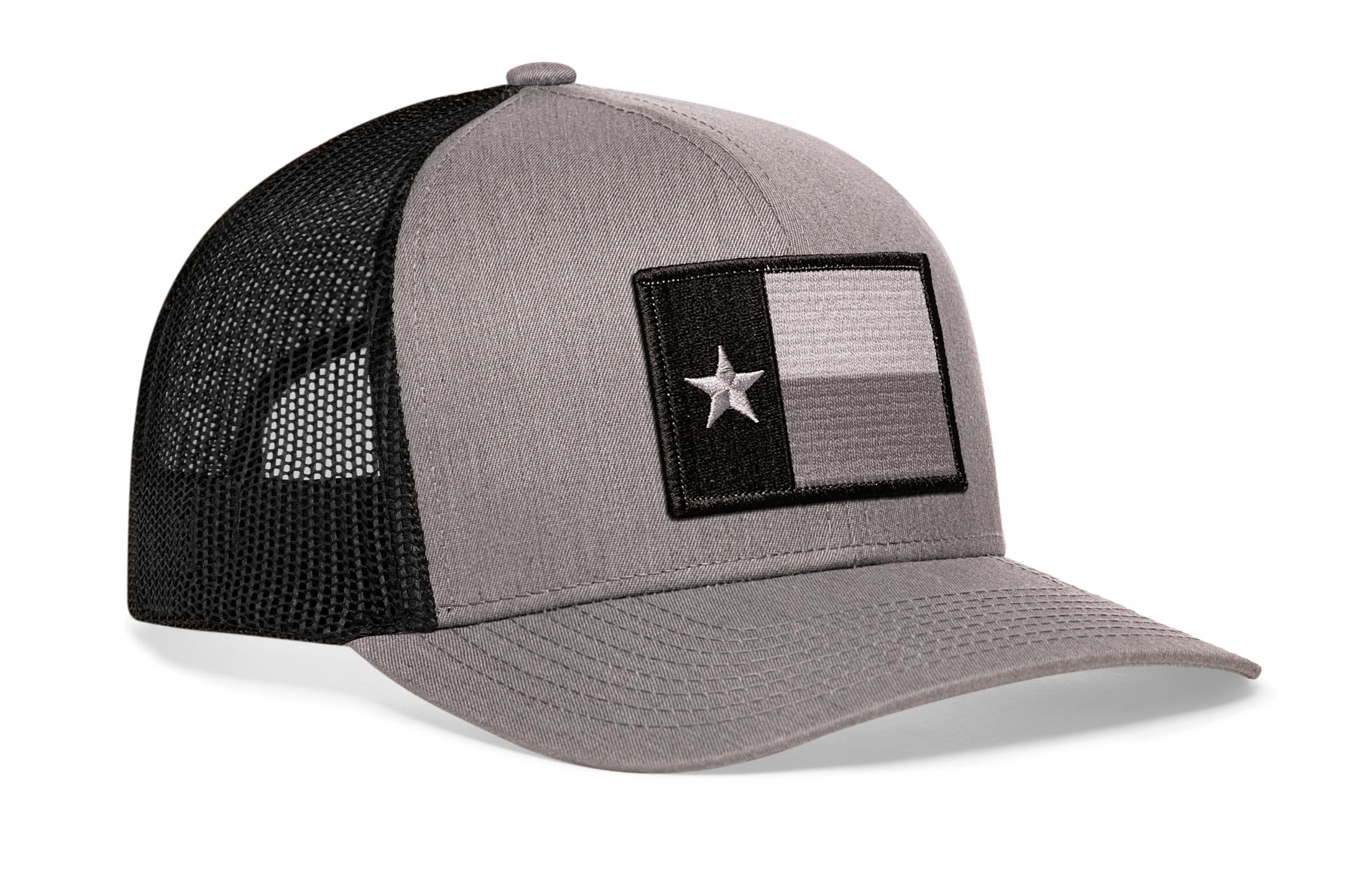 Texas Flag Trucker Hat  |  Gray-Black TX Snapback