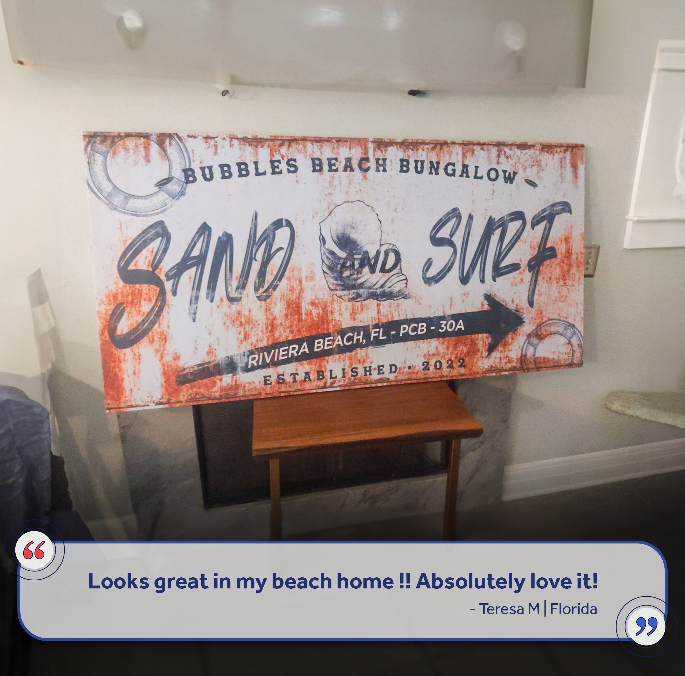 Sand And Surf Sign V