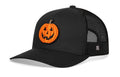 Jack-O-Lantern Trucker Hat Trucker Hat  |  Black Pumpkin Snapback