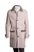 Kiton Zip-Up Lambskin-Shearling-Cashmere Coat