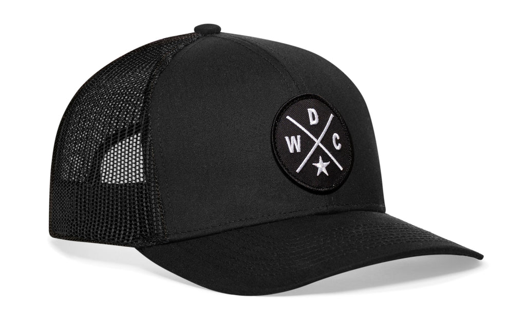 Washington DC Trucker Hat  |  Black WDC X Snapback
