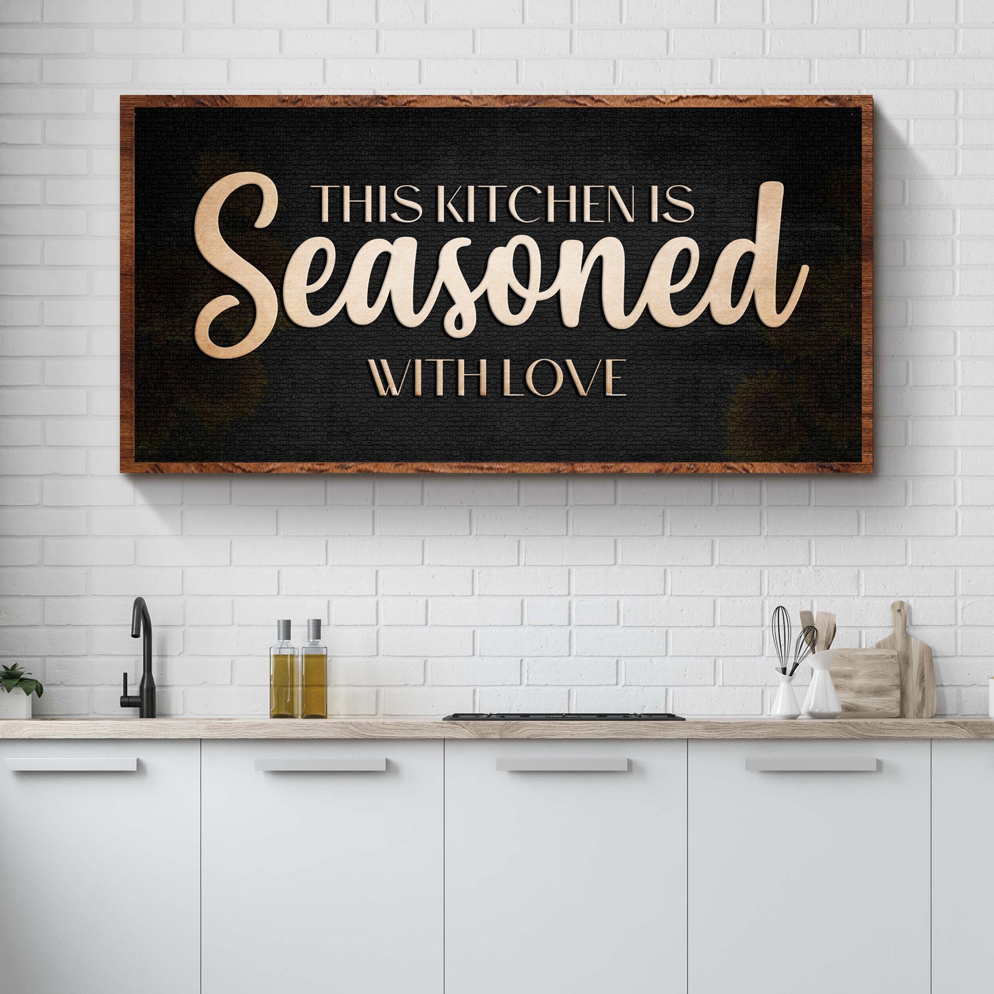 This Kitchen Is Seasoned With Love Sign