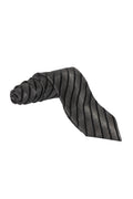Zilli Box Check-Diagonal Stripe Silk Tie