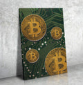 Bitcoin Crypto Art Bitcoin Wall Art Canvas Bitcoin Decor For Home Or Office Cryptocurrency