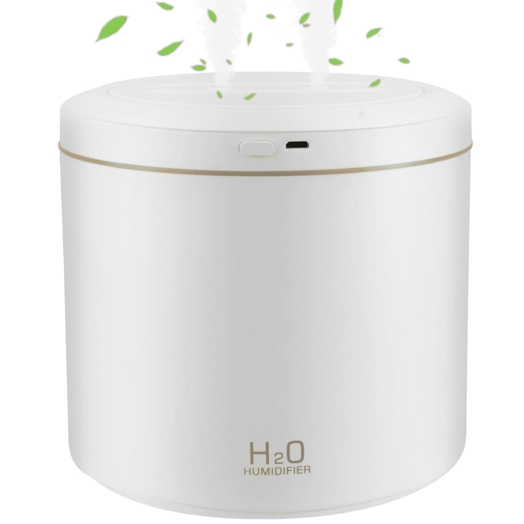 2L Ultrasonic Cool Mist Humidifier for Room Air Vaporizers and Humidifier for Baby, White