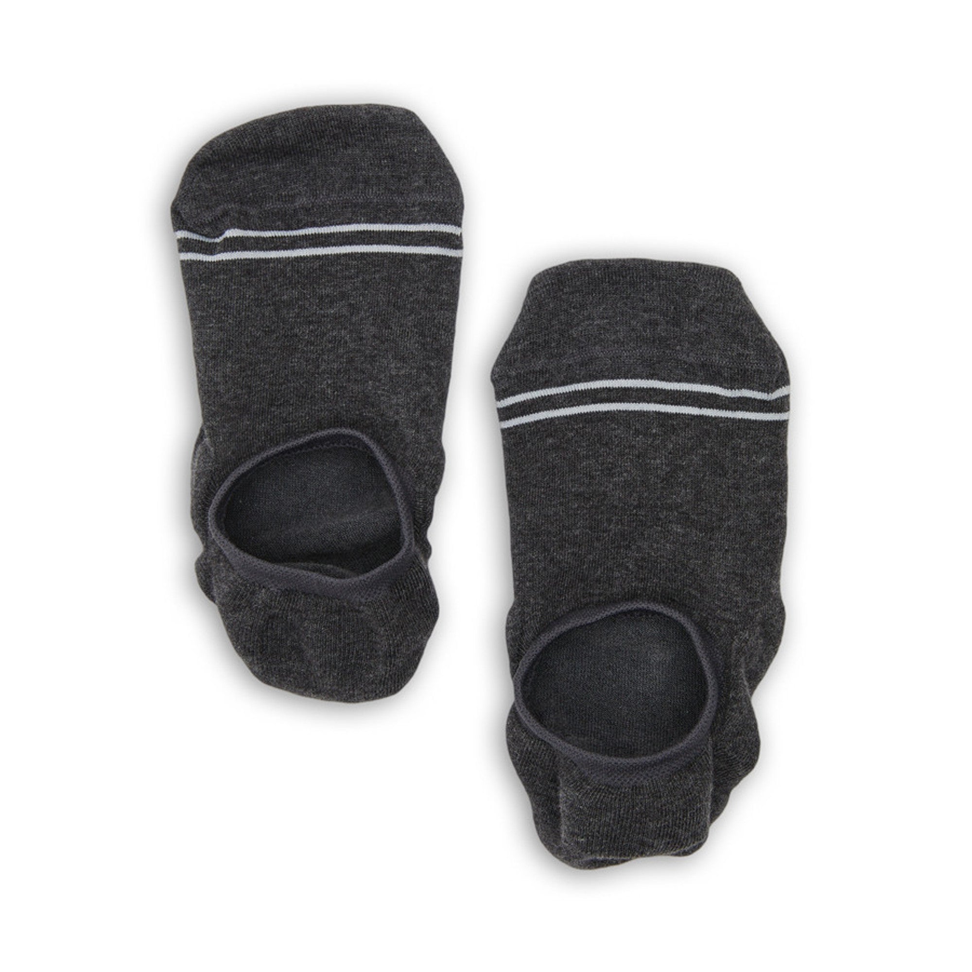 Charcoal Cotton No Show - 6 Pack