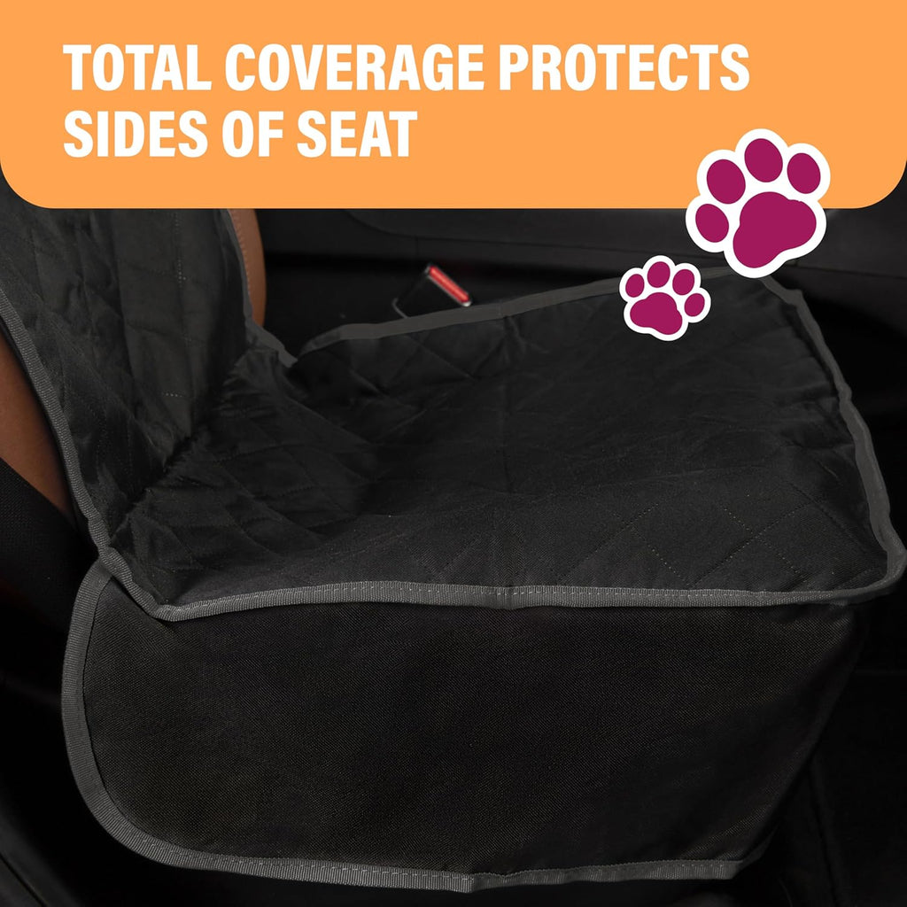 Front Dog Car Seat Cover for SUV, Trucks, Sedans. Waterproof Car Seat Covers for Dogs Front Seats Only. Car Seat Protector for Dogs - Orange
