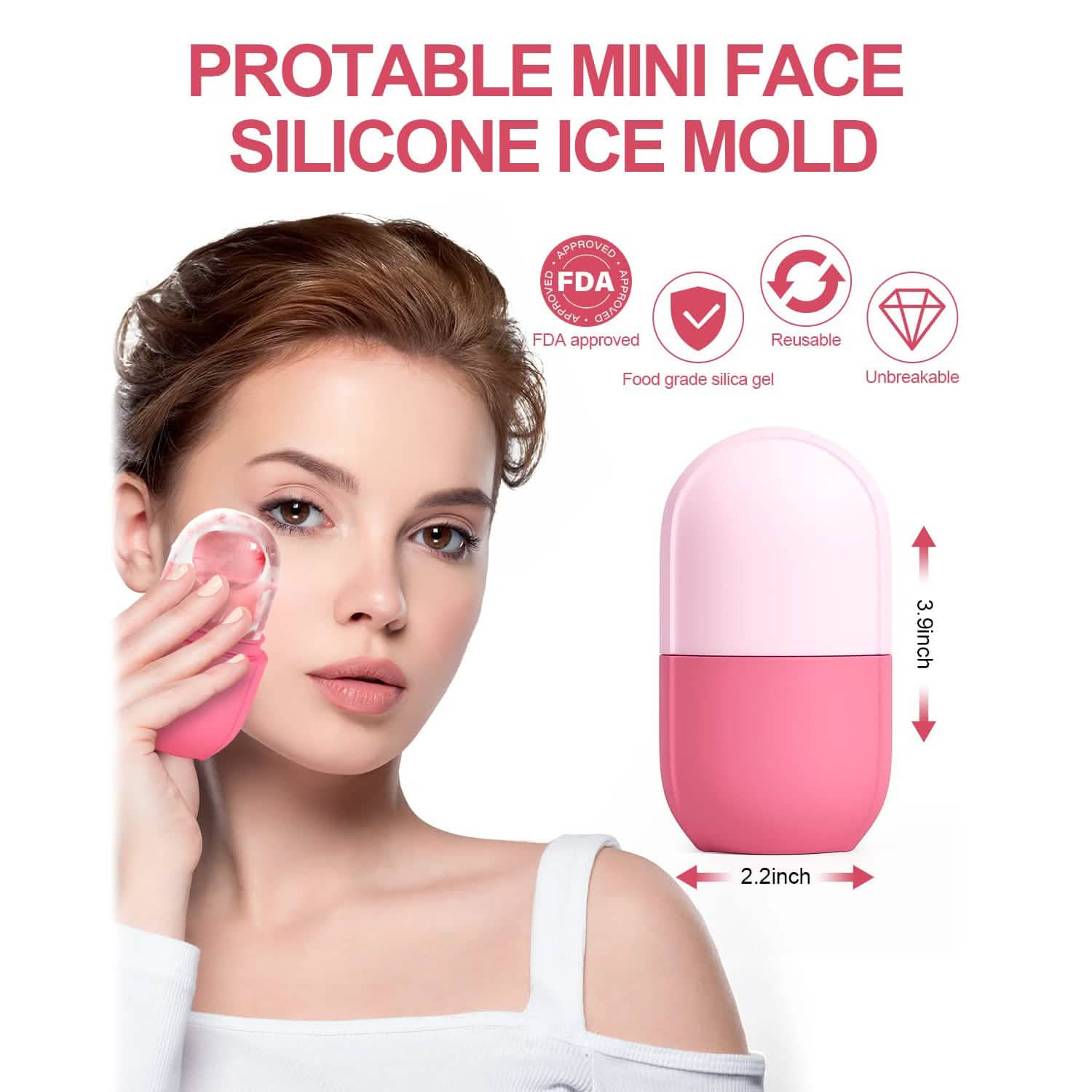 Face and Eye Ice Roller Ice Cube Mold