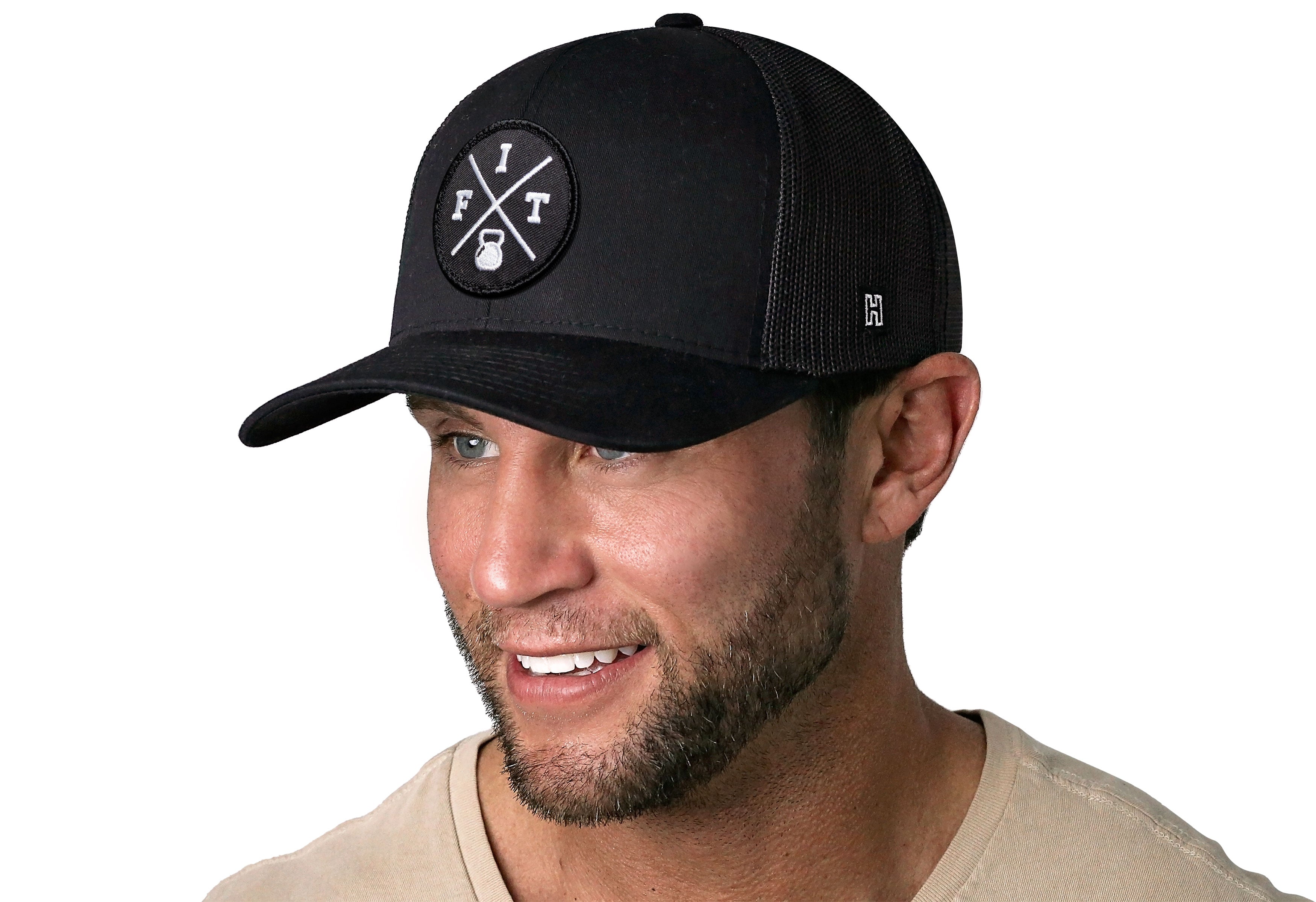 FIT Trucker Hat  |  Black Fitness Snapback