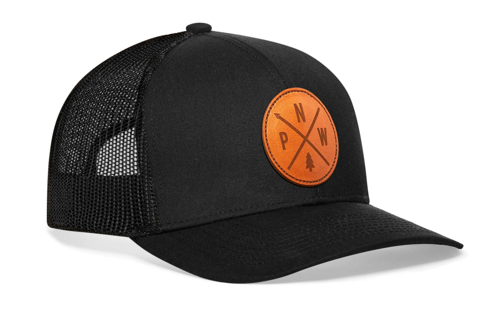 PNW Trucker Hat  |  Black PNW X Snapback