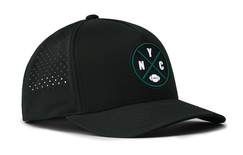 New York Football Performance 5-Panel Hat  |  Green NYC X Flexfit® Snapback