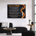 Invictus Poem Canvas Wall Art, William Ernest Henley Quote, Motivational Quote, Invictus Quote Print, Library Print, Warrior, Poem, Warrior