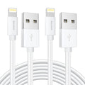 Overtime Apple MFi Certified Lightning Cable 10ft with Dual USB Wall Charger Adapter