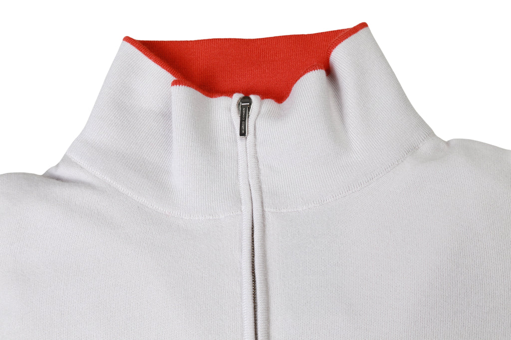 Manrico Cashmere Quarter-Zip Mock Neck Sweater