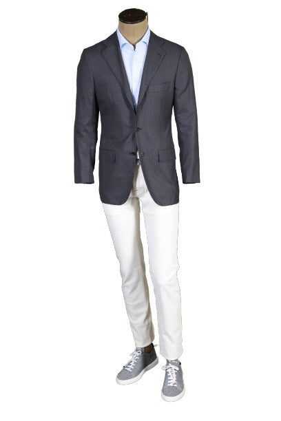 Kiton Solid Wool Sport Jacket