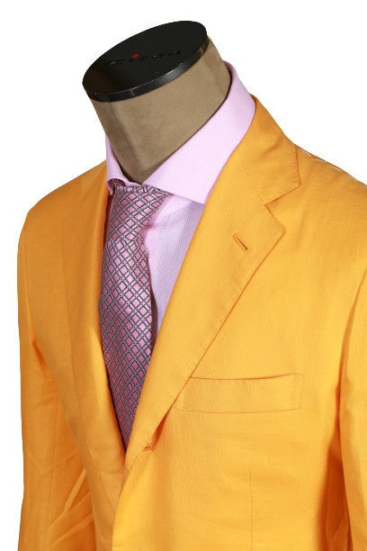 Kiton Birdseye Cotton-Linen Sport Jacket