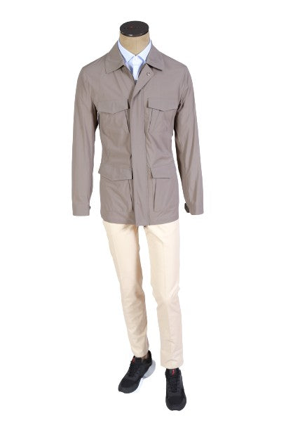 Kired by Kiton Solid Nylon Overcoat