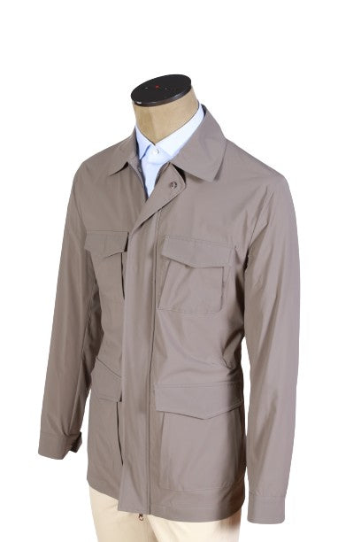 Kired by Kiton Solid Nylon Overcoat