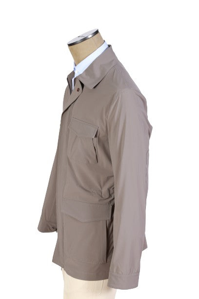 Kired by Kiton Solid Nylon Overcoat