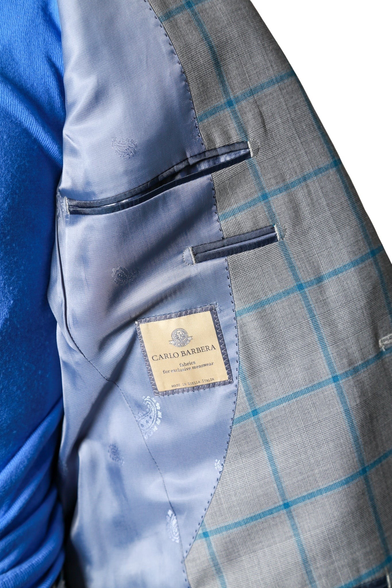 Carlo Barbera Checked Wool Suit (Super 170's Wool)