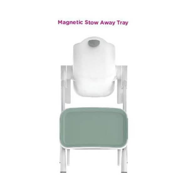 Oribel Cocoon High Chair. 3 Recline Option + Height Adjustable, Removable Tray (Refurbished)