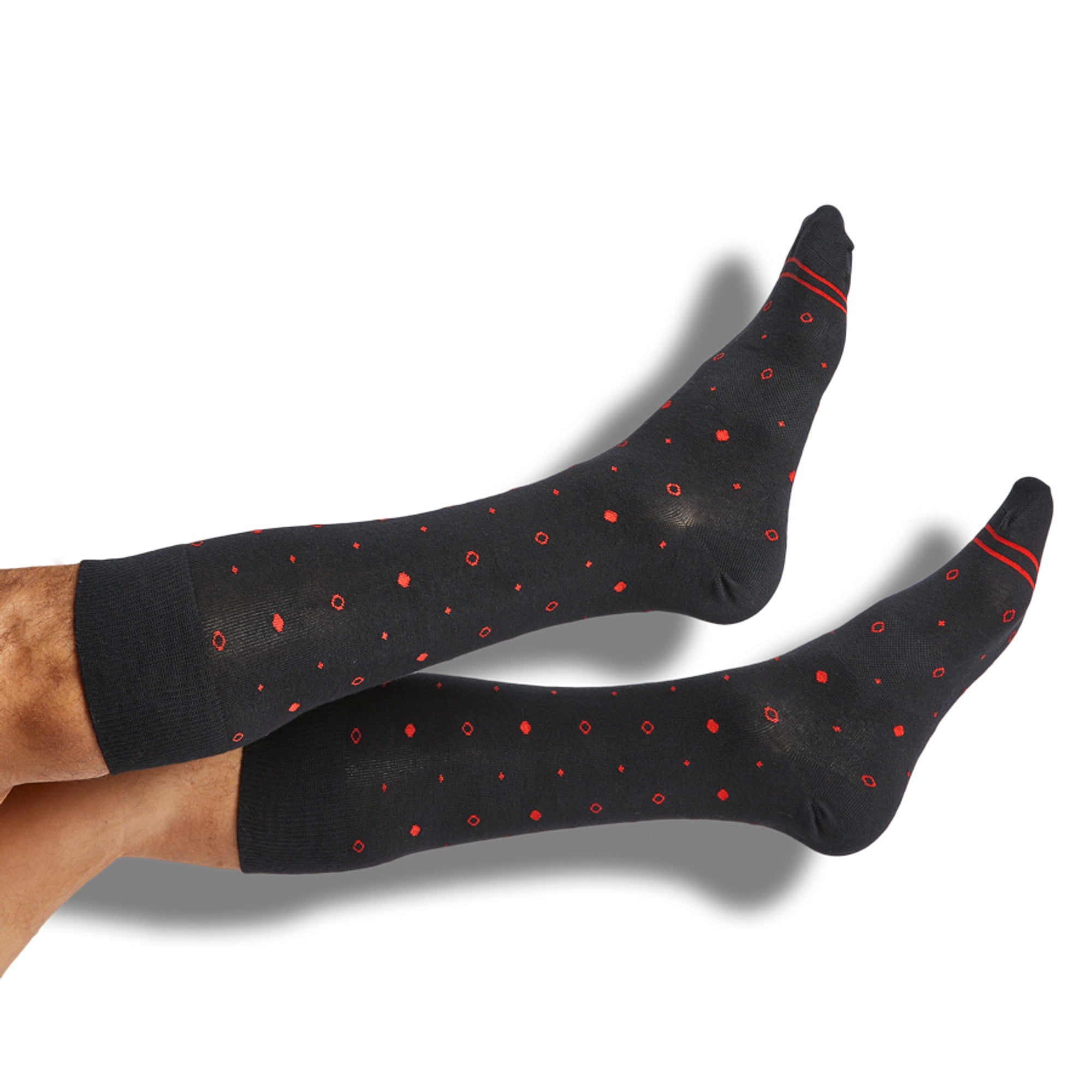 Red / Black Mixed Socks 4 Pack -B