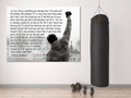 Rocky Balboa Canvas Wall Art, Motivational Wall Art, Rocky Balboa Decor, Gym Sign, Fitness Studio, Crossfit Decor, Rocky Balboa Quote
