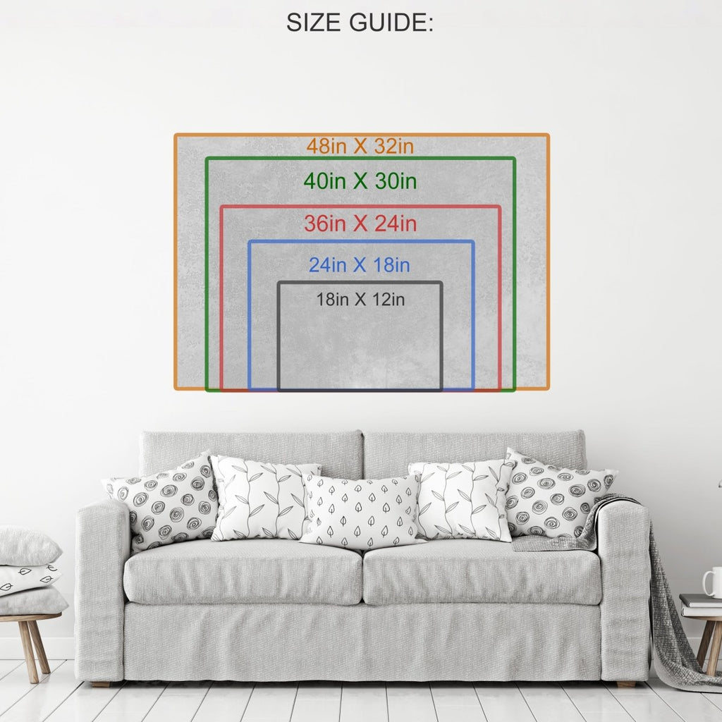 Success Is Never Owned, It's Rented And The Rent Is Due Every Day Motivational Canvas Wall Art, B&W Version